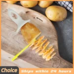 6Pcs Stainless Steel Spiralizer Set Multi-Functional Vegetable Cutter Perfect for Making Spiral Potatoes Carrots Kitchen Tool