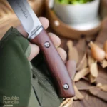 Portable Fruit Knife With Knife Sheath Multi-purpose Knife Red Rosewood Handle 4R15 Stainless Steel High Hardness Straight Knife - Image 6