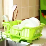 Bowls Countertop Dinnerware Plates Dish Drying Rack Drain Board Utensils Drainer Rack Storage Rack - Image 2