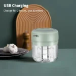 Mini Wireless Electric Garlic Crusher Portable 100ml/250ml Chopper USB Charging Ginger Chili Vegetable Masher Kitchen Machine - Image 3