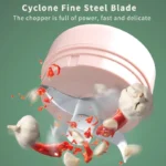 Mini Wireless Electric Garlic Crusher Portable 100ml/250ml Chopper USB Charging Ginger Chili Vegetable Masher Kitchen Machine - Image 2