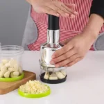 Manual Onion Chopper Stainless Steel Garlic Presser Food Crusher Cutter Meat Mincer Hand Press for Vegetable Kitchen Tool
