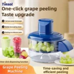 TINSOL Electric Fruit and Vegetable Peeler Automatic Small Fruit Peeling Tool Smart Grape Peeler Kitchen Peeling Gadget