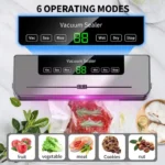 2 in 1 Vacuum Sealer Machine Dry Wet Food Vacuum Packaging Machine Kitchen Food Storage Sealing Vacuum Machine Built-in Cutter