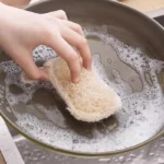 6pcs Oil Stain Removing Scrubber Kitchen Clean Brushes Natural Luffa Dish Towel Washing Cloth Sponge Loofah Scrub Pad Dish Pot