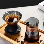 1PC Glass Immersion Coffee Dripper Switch Pour Over Dripper Immersion Dripper Switch Coffee Maker Glass Coffee Filters V02 Set