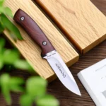 Portable Fruit Knife With Knife Sheath Multi-purpose Knife Red Rosewood Handle 4R15 Stainless Steel High Hardness Straight Knife - Image 2