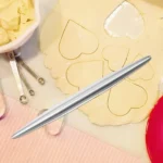Stainless Steel Dough Rolling Pin Large Non Stick Roller Pin for Baking Pastry Pizza Cookie Pasta Dumpling Essential Tool